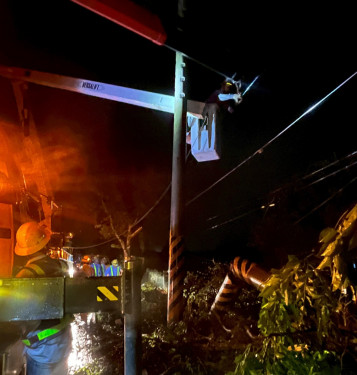丹娜絲重創臺南電桿毀損嚴重！台電與民代市府共商力求盡速復電
