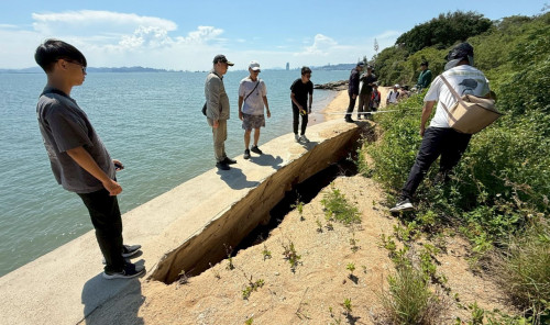 金大土木系攜手產官學參與大膽島海岸侵蝕測量工程