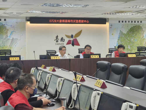 政院雲嘉南災後復原前進指揮所 助南市府強降雨搶救災工作
