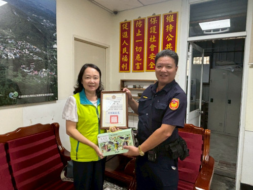 白河榮家拜訪關嶺派所 強化聯繫共築安全家園