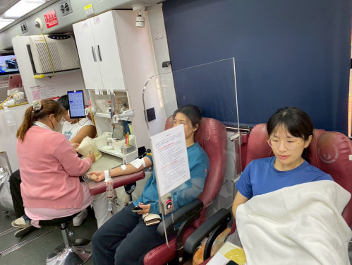 金大捐血傳愛 捲袖傳遞助人精神