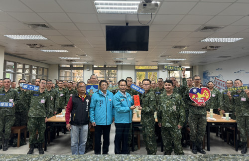 金門料羅營區慰問縣籍入營受訓役男 