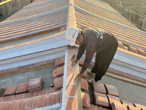 金門沙美特色街區收規合脊祈福 老街修復工程明年可望完工