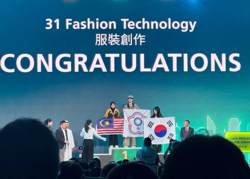 南應大服設系蕭妤珊亞洲技能競賽奪金