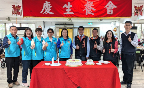 白河榮家慶生會 邀雪中送炭協會與住民溫馨會餐