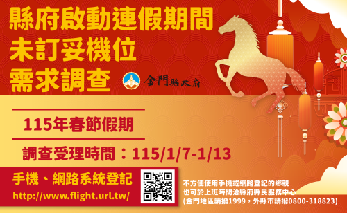 春節第2波臺金加班機1/6下午開賣 1/7起啟動未訂妥機位需求調查