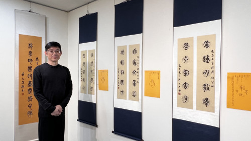 羅凡晸詩書創作展富臺南味！筆墨飲食文化交織