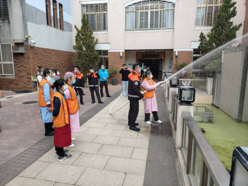 金門消春節防災消防演練 守護長者平安過好年