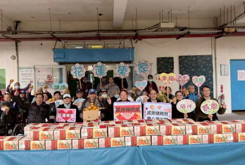 總統府致贈花蓮榮家茂谷柑 長輩共享甜蜜關懷