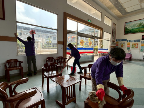 白河榮家響應國家清潔週 春節前總動員打造整潔溫馨家園