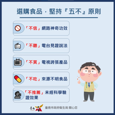 春節選購食品守護健康 堅持5不原則