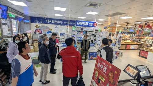 金門春節聯合稽查大型賣場公安 讓民眾安心採買過好年