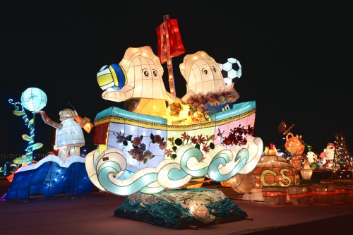 臺灣燈會在嘉義 全國花燈競賽東石國小「蚵寶」奪燈王