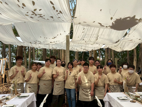 崑山科大餐飲系再參與灰熊綠展集 打造森林饗宴創意餐會