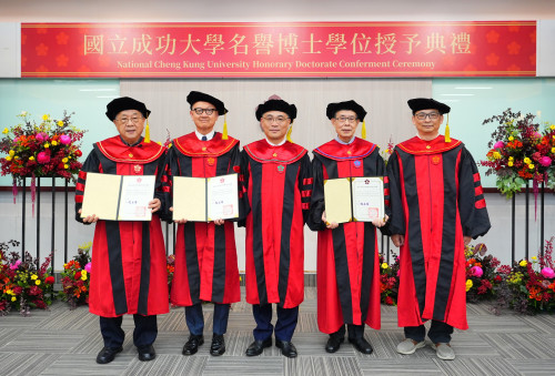 建築科技領域成就卓越！潘冀、陳泰銘、秦永沛 獲成大名譽博士