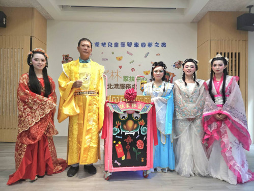 雲林家扶學子粉墨登場 田調體驗登藝閣媽祖遶境