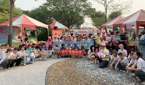 華德社區健走登場 南警攜手巡守隊宣導識詐防詐