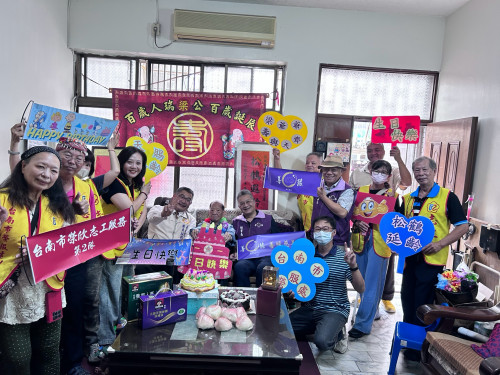 百歲榮民紀壽 臺南榮服處×中華佛教善緣慈善會齊慶生