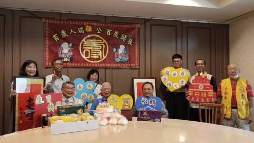 百歲老兵顏爺爺紀壽 臺南榮服處溫馨慶生