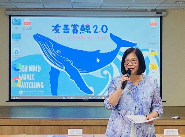 海委會主委管碧玲出席「2023守護鯨豚 海好有你」響應國家海洋日