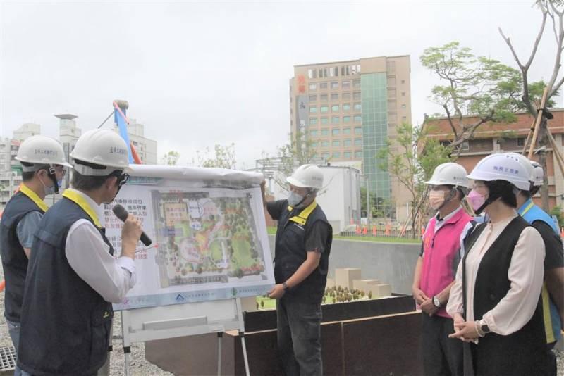 王惠美視察彰化市延平公園地下停車場興建統包工程 今年9月將完工 