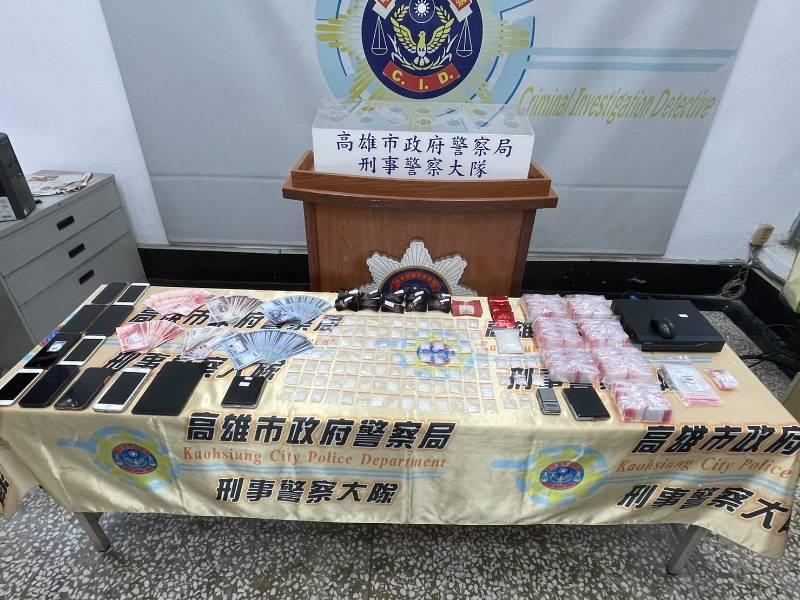 高雄警方力挫販毒網絡，逮捕主嫌等6成員，充分展現毒品打擊決心！