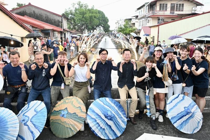 陳其邁走訪美濃水圳漫旅藝術節 推薦體驗小鎮魅力