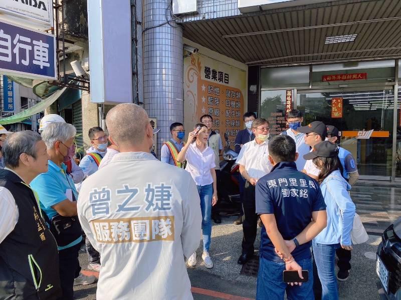 台南市議員曾之婕邀集會勘東門陸橋  提高限高規定防大車誤闖