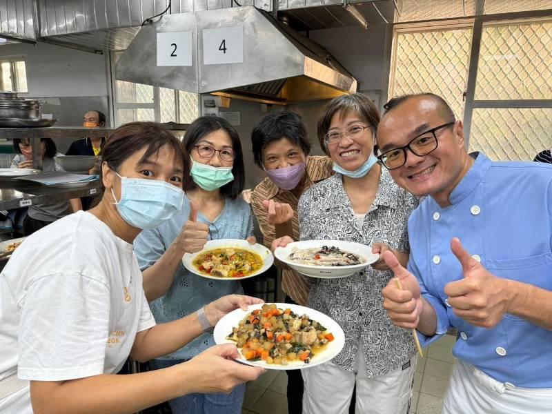 學校午餐海味入菜真澎湃 專業主廚秀廚藝 海鱻食堂 與魚共游