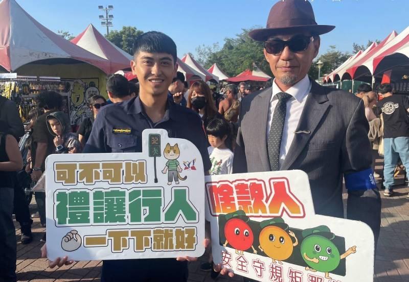 騎帥不騎快 警攜手鬍子老爹攜手重機安駕宣導