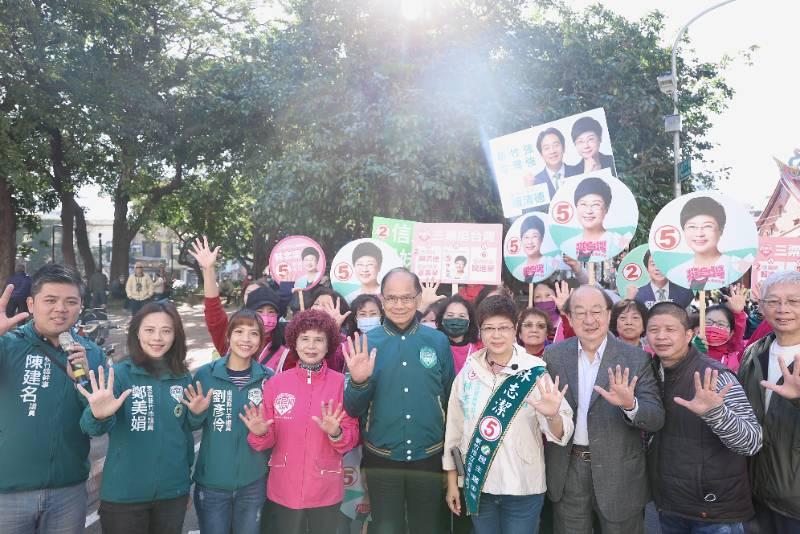 讓民進黨在國會過半　游錫堃懇請竹市民支持林志潔進入立院