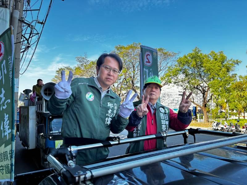 高票當選！岡山之光邱志偉車隊謝票，感謝選民支持