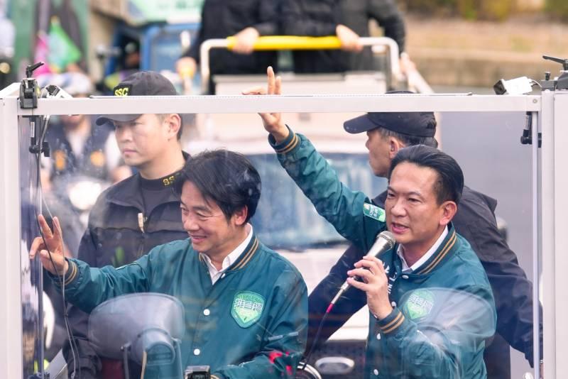 賴蕭配拚氣勢 台南本命區車掃大串連 林俊憲籲鄉親站出來，力挺賴清德帶領台灣繼續前進！