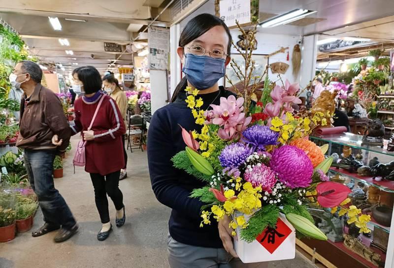 板橋花市因應春節延長營業時間　應景花卉妝點新春好氣息