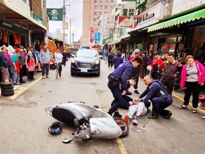 防搶守望勤務即時奏效　竹縣警新湖分局警民合力制伏行搶歹徒