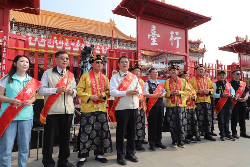 臺南鹿耳門聖母廟土城香 黃偉哲蒞禳災祈安香醮遶境大典 三日刈香啟動