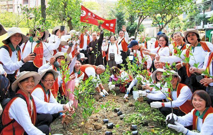 竹北新月沙灣植樹綠化景觀　靈鷲山匯聚善緣共同保育生態