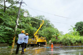 新竹地區全數復電!　台電新竹區處颱風搶修戶數已歸零任務達成!