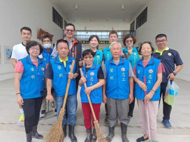 嘉義榮欣志工傳愛 齊心助凱米受災榮民眷清理家園