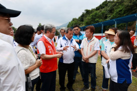 水里國中後山邊坡坍塌 獲列優先專案加速復建