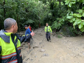 強降雨引發土石流  高雄六龜區7人全安全撤離