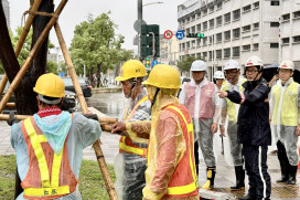 山陀兒颱風逼近 雄  陳其邁及市府團隊分工視察整備情形