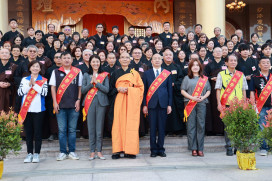 靈巖山寺水陸大法會 許淑華偕同立法院長韓國瑜祝願