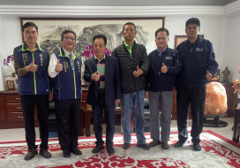 金門榮服處劉信義拜會議長洪允典強化合作機制