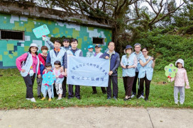 植樹減碳、社區共融　台電新竹區處志工隊新豐野戰公園種植灌木樹苗