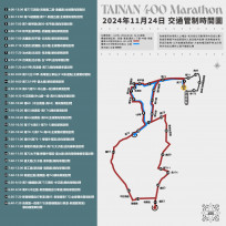 臺南400馬拉松挑戰賽 11/24交管資訊一次看