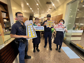 東港分局冬季反酒駕 籲業者提供代客叫車服務