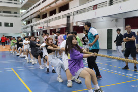 中華醫大56週年校慶運動園遊會社團聯演熱鬧登場 拔河捉對廝殺