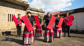 迎接蛇年，脫殼重生！　心道法師墨寶春聯祝福諸事共好