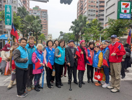 嘉市元旦升旗 嘉義榮服處團隊共襄盛舉